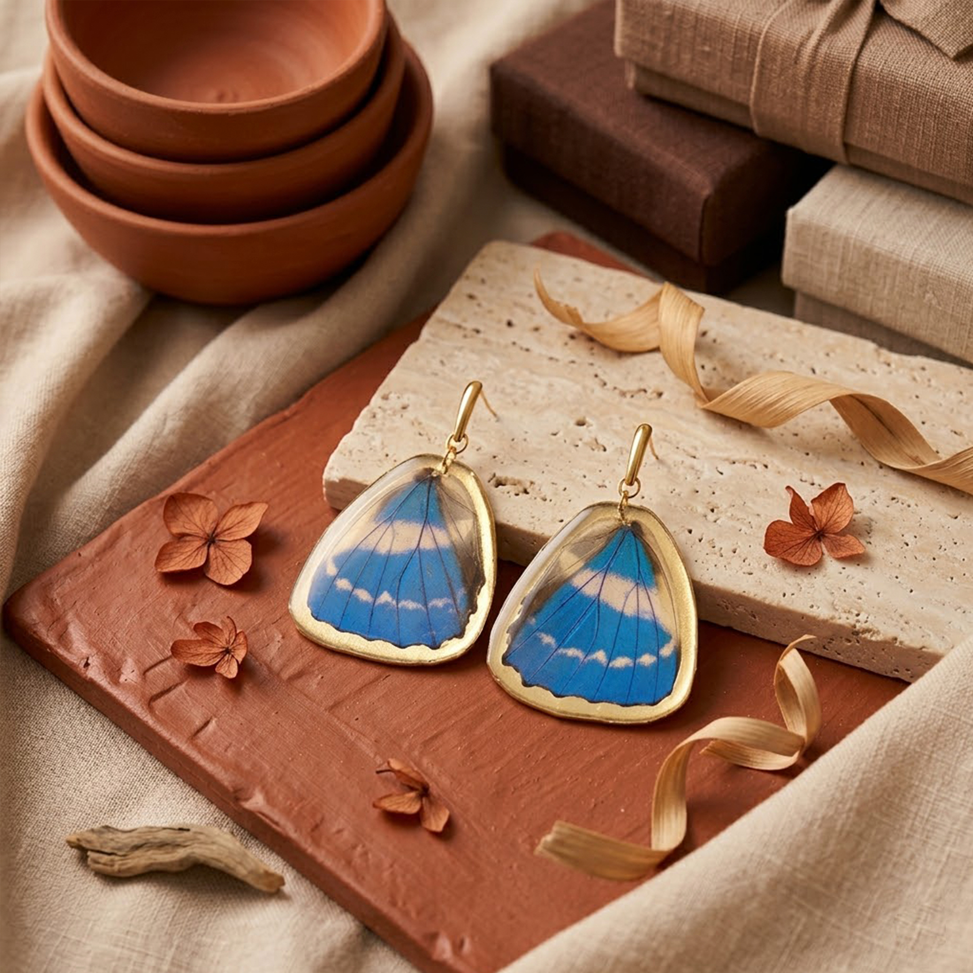 Pendientes Cielo Morpho - Imagen 4